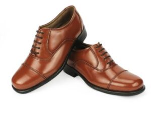 police leather shoes