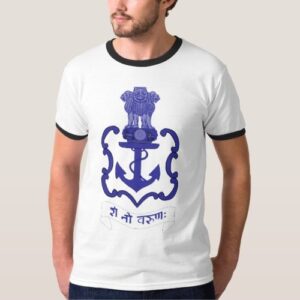 Navy Printed T shirt